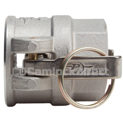 Aluminum 1 1/2" Female Camlock x 1 1/2" Female NPT