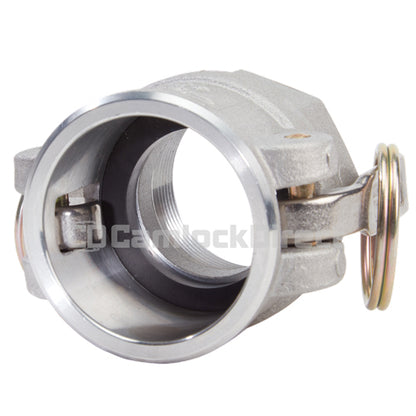 Aluminum 1 1/2" Female Camlock x 1 1/2" Female NPT