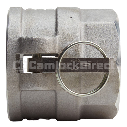 Aluminum 2 1/2" Female Camlock x 2 1/2" Female NPT