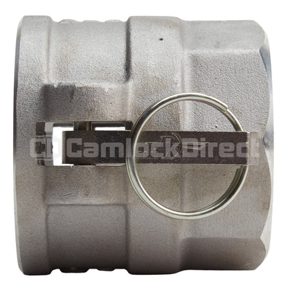 Aluminum 2 1/2" Female Camlock x 2 1/2" Female NPT