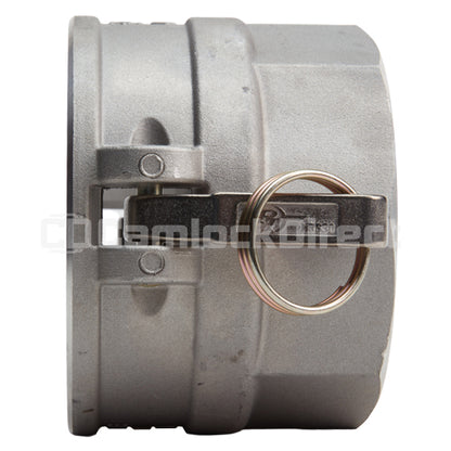 Aluminum 4" Female Camlock x 4" Female NPT