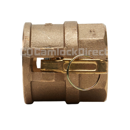 Brass 2 1/2" Female Camlock x 2 1/2" Female NPT