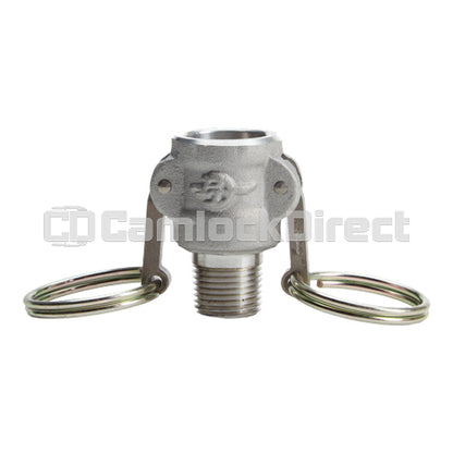 Aluminum 1/2" Female Camlock x 1/2" Male NPT