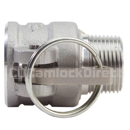 Aluminum 1" Female Camlock x 1" Male NPT