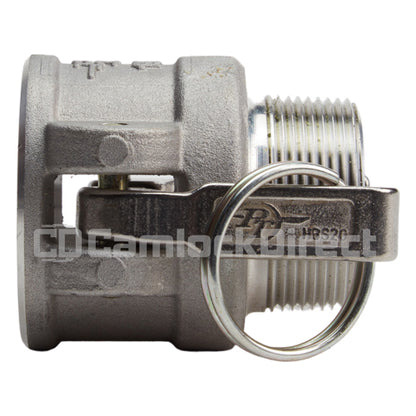 Aluminum 1 1/2" Female Camlock x 1 1/2" Male NPT