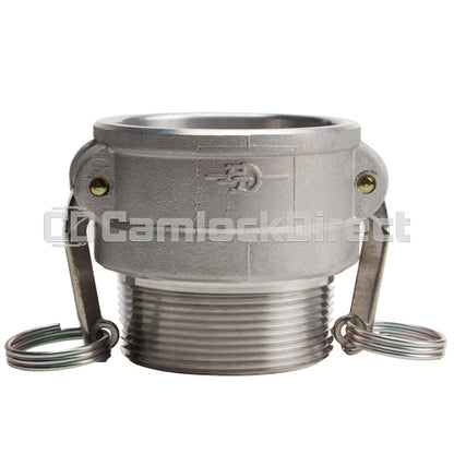 Aluminum 4" Female Camlock x 4" Male NPT