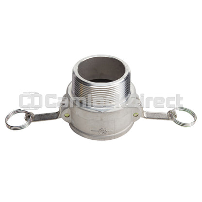 Aluminum 6" Female Camlock x 6" Male NPT