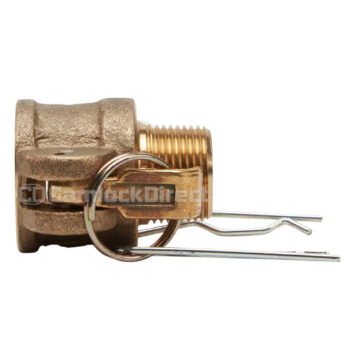 Brass 1/2" Female Camlock x 1/2" Male NPT