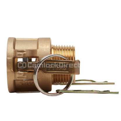 Brass 1" Female Camlock x 1" Male NPT