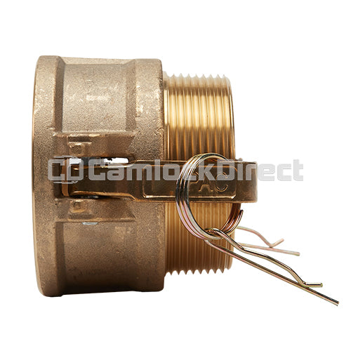 Brass 4" Female Camlock x 4" Male NPT