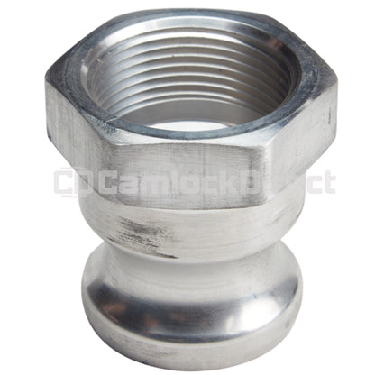 Aluminum 1 1/4" Male Camlock x 1 1/4" Female NPT