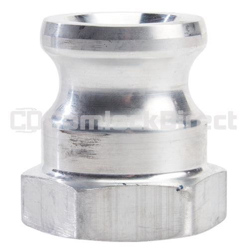 Aluminum 1 1/4" Male Camlock x 1 1/4" Female NPT