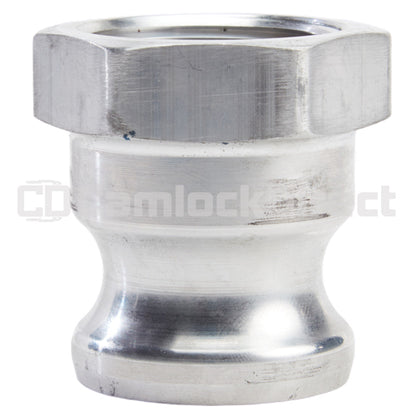 Aluminum 1 1/4" Male Camlock x 1 1/4" Female NPT