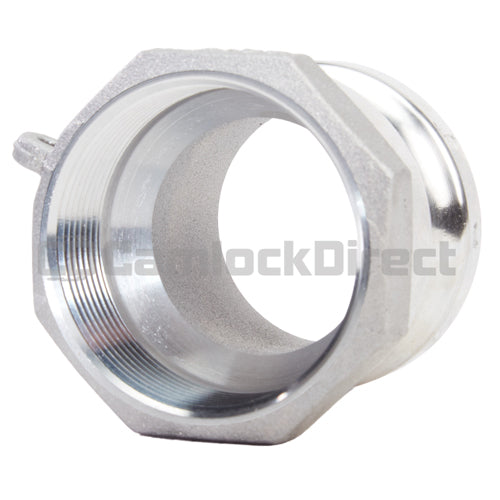 Aluminum 2 1/2" Male Camlock x 2 1/2" Female NPT