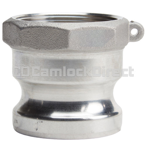 Aluminum 2 1/2" Male Camlock x 2 1/2" Female NPT