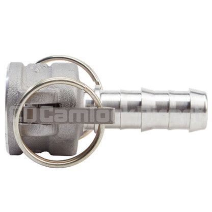 Aluminum 3/4" Female Camlock to Hose Shank