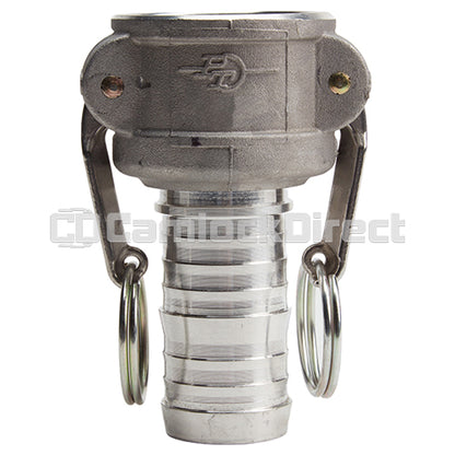 Aluminum 1 1/4" Female Camlock to Hose Shank