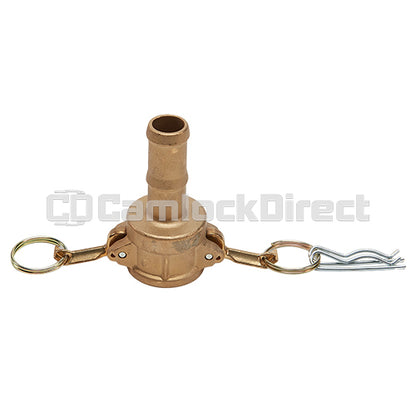 Brass 1/2" Female Camlock to Hose Shank