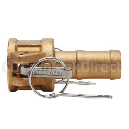 Brass 1" Female Camlock to Hose Shank