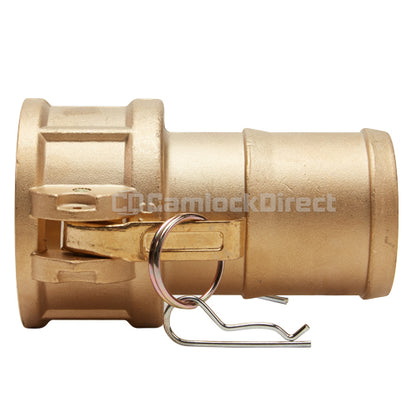 Brass 2" Female Camlock to Hose Shank