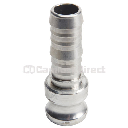 Aluminum 1" Male Camlock to Hose Shank