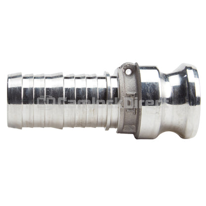 Aluminum 1 1/2" Male Camlock to Hose Shank