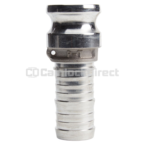 Aluminum 1 1/2" Male Camlock to Hose Shank