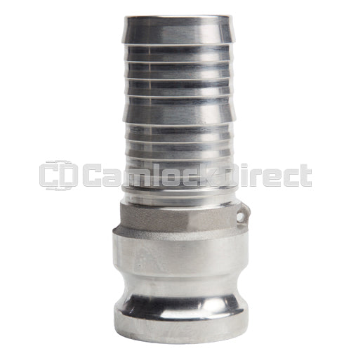 Aluminum 2" Male Camlock to Hose Shank