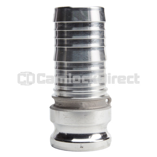 Aluminum 2 1/2" Male Camlock to Hose Shank