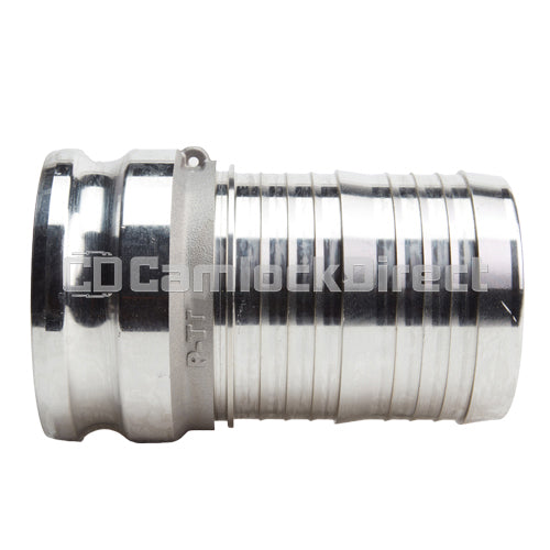 Aluminum 6" Male Camlock to Hose Shank