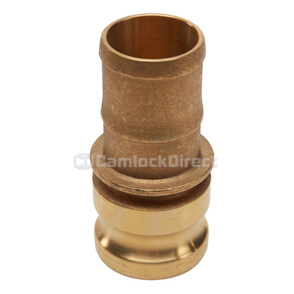 Brass 1 1/4" Male Camlock to Hose Shank