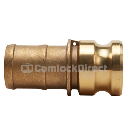 Brass 1 1/4" Male Camlock to Hose Shank