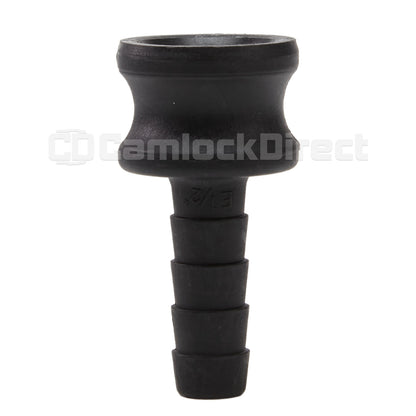 Plastic 3/4" Male Camlock to 1/2" Hose Shank