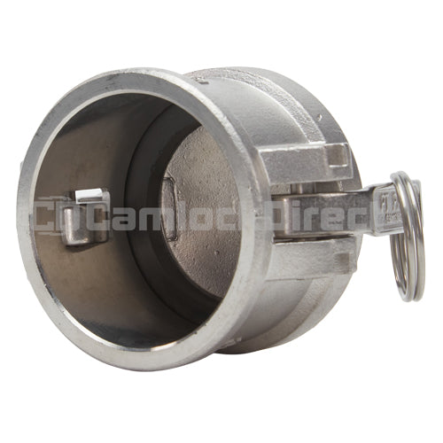 Stainless Steel 1 1/2" Camlock Female Dust Cap