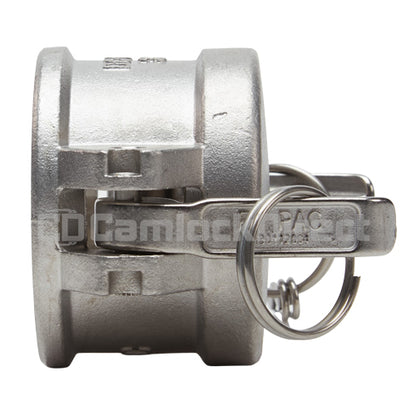 Stainless Steel 1 1/2" Camlock Female Dust Cap