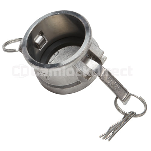 Stainless Steel 1 1/2" Camlock Female Dust Cap