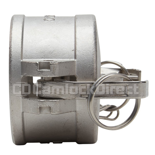 Stainless Steel 2 1/2" Camlock Female Dust Cap