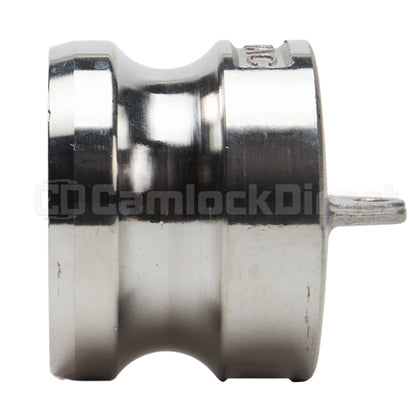 Stainless Steel 1 1/4" Camlock Male Dust Plug