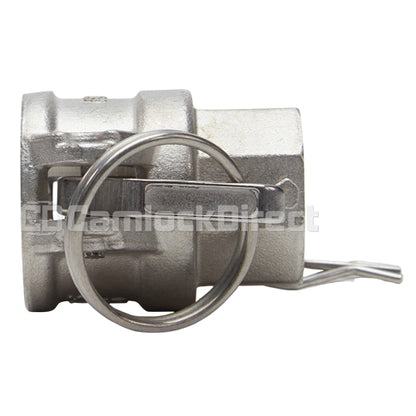 Stainless Steel 3/4" Female Camlock x 3/4" Female NPT