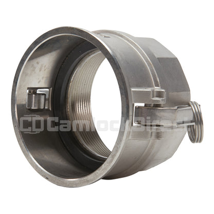 Stainless Steel 6" Female Camlock x 6" Female NPT