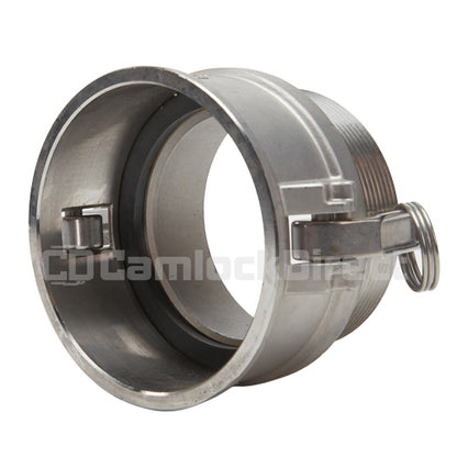 Stainless Steel 4" Female Camlock x 4" Male NPT