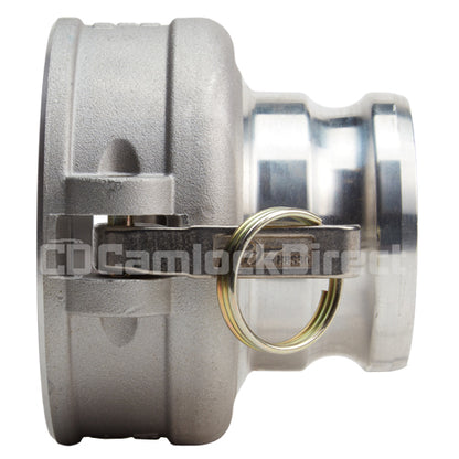 Aluminum 5" Female Camlock x 4" Male Camlock