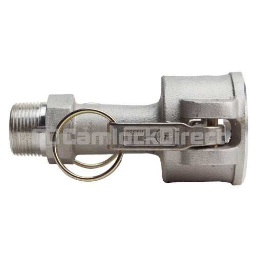 Aluminum 1 1/2" Female Camlock x 1" Male NPT (USA)