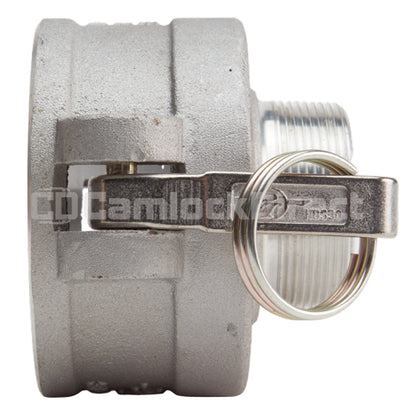 Aluminum 3" Female Camlock x 2" Male NPT