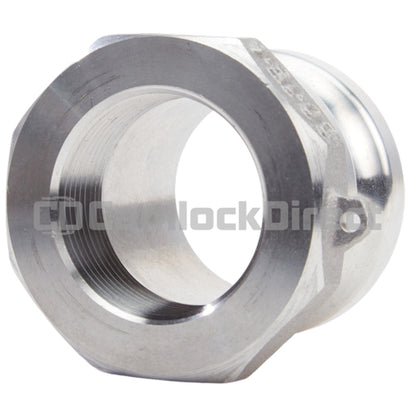 Aluminum 2" Male Camlock x 1 1/2" Female NPT (USA)