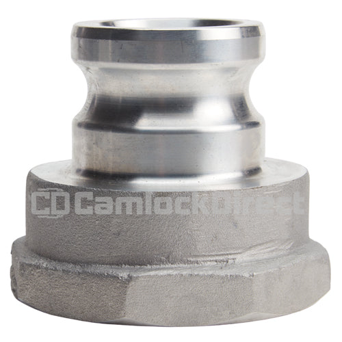 Aluminum 2" Male Camlock x 3" Female NPT