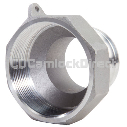 Aluminum 3" Male Camlock x 4" Female NPT