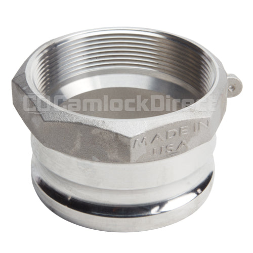 Aluminum 4" Male Camlock x 6" Female NPT (USA)