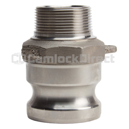 Stainless Steel 2" Camlock Male x 1 1/2" NPT Male (USA)