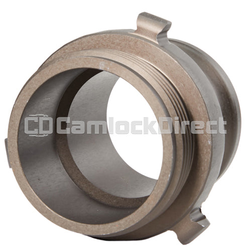 Aluminum 2 1/2" Male Camlock x 2 1/2" Male NH High Pressure